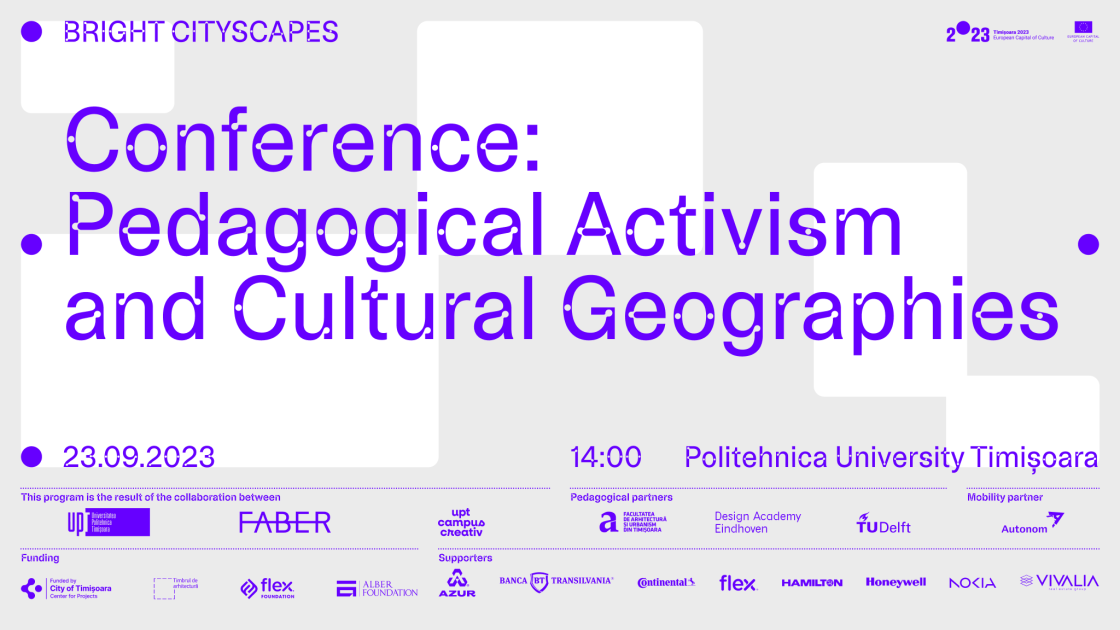 Conferință: Activism pedagogic și Geografii culturale